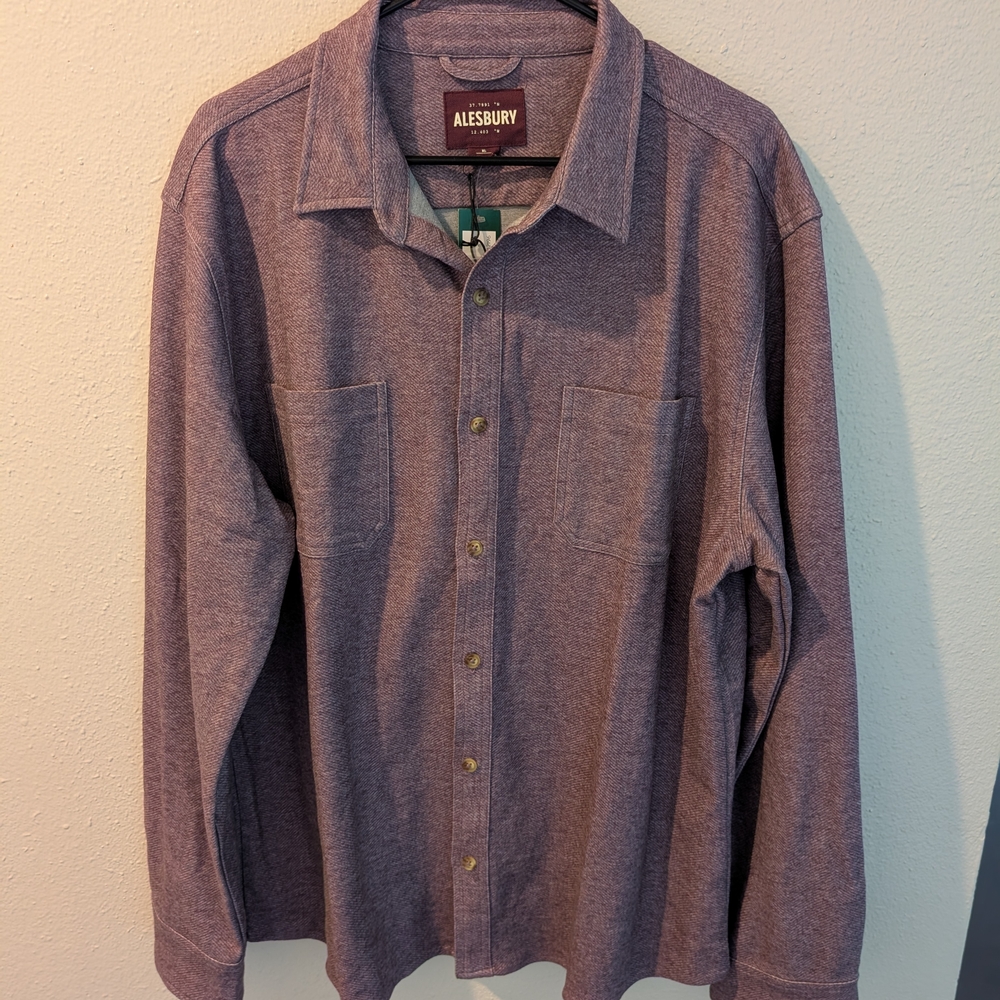 Alesbury Purple Button-Up Shirt
